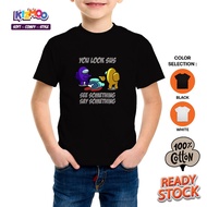 Among us tshirt kids U LOOK SUS Baju Budak Kids Tshirt- 100% Cotton
