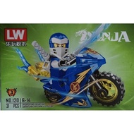 LW MODEL 120 (NO 3) (31pcs) NINJA WITH MOTORBIKE BUILDING BLOCK