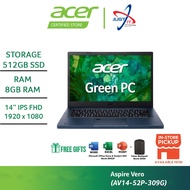 ACER ASPIRE VERO 14 AV14-52P-309G(I3-1315U) / AV14-52P-58H1(I5-1335U) (8GDR4 512SSD / 14" IPS FHD / 