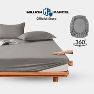 Plain Fitted Bedsheet Set | Microfiber 800TC | Pillow case | Bolster case | Bed Case | Single bedsheet