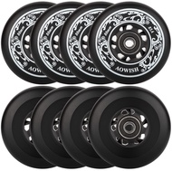AOWISH Inline Skate Wheels 85A Outdoor Asphalt Formula Hockey Roller Blades Replacement Wheel with B