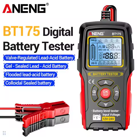 ANENG BT175 high-precision tester 12-24V battery voltage internal resistance capacity detection AGM/