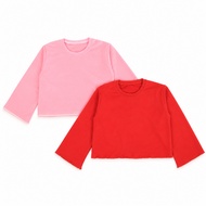 Axxon Girls' Long Sleeve Crewneck Sweater 4-11 Years Old Croptop Premium Girls' TopPOLOS