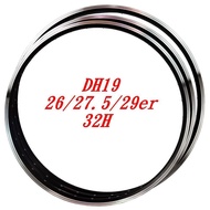 Rim basikal gunung, rim rivet brek V, 32 lubang, 26/27.5/29 inci, injap AV Schrader, rim brek CNC - 
