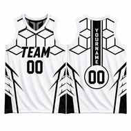 Free Custom Name Number Basketball Jersey V Neck Sleeveless Sando Men Unisex Teamwear 3D Print