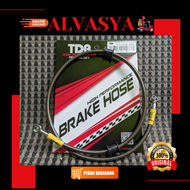 Selang Rem TDR Racing Original Brake Hose TDR 35 Inch Black Carbon Untuk Semua Motor Universal Brake