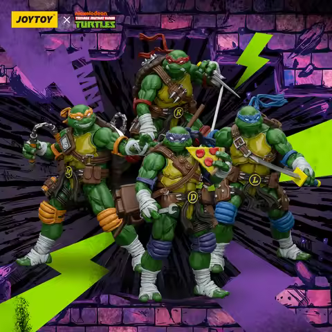 JOYTOY TMNT 1/18 Action Figures Donatello Raphael Leonardo Michelangelo