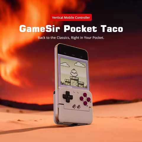 Gamesir Pocket Taco Mobile Controller Gamepad for Android, Portable Clamp-Style Gamepad for Classic