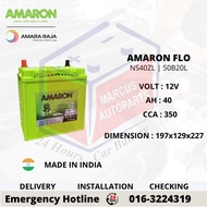 AMARON FLO NS40ZL | 50B20L AUTOMOTIVE CAR BATTERY