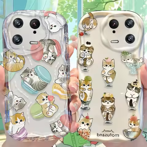 Healing Mofusand Wave Case for Xiaomi Mi 15 14T 13 Lite 12 Pro 12S 12X 11i 5G POCO X7 X6 X5 X4 GT X3