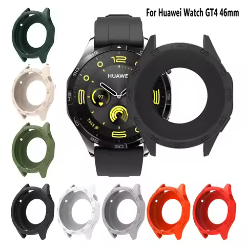 Silicone Cover Bumper For Huawei Watch GT4 46mm Smart Watch Protector Frame For Huawei GT4 46mm Prot