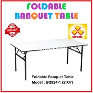 3V 2'X4' Foldable Banquet Table Event / Catering / Hall / Buffet Folding Table / Outdoor Dining Meja