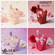 AMBER Wedding Candy Box, Small Gift Paper Box,  Paper Candy Bag