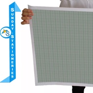 A1 Big Graph Grid Paper 5pcs ( Double Sided ) 1mm and 2mm squares kertas graf loose sheet