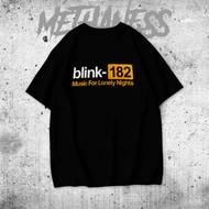 BLINK182 T-SHIRT / BLINK 182kaos band BLINK182 LOGO/ Music For Lonely Nights