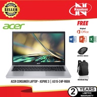 ACER ASPIRE3 A315-24P-R6GK - SILVER (R5-7520U,H&S,8G,512G SSD,RADEON,15.6FHD,RSLOTX0,SSLOTX0,W11)