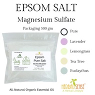 Herbal Sense Epsom Salt Magnesium Sulfate Relieve Aches and Pains Halal Certification Food Grade Sal