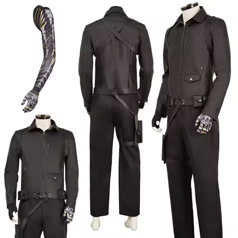 Fantasia Bucky Barnes Cosplay Classic Suits 2025 Movie Bolts of Thunder Disfraz Costume Men Fantasy 