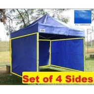 SET OF 4 SIDES (3X4.5 TENT) LONA TRAPAL TOLDA