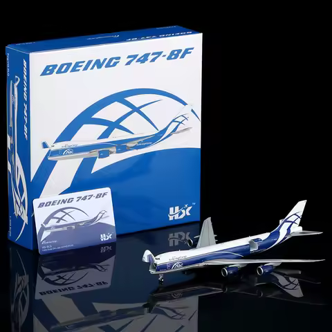 B632601 Alloy Collectible Plane Gift HX Models 1:400 Air Bridge Cargo Boeing B747-8F Diecast Aircraf