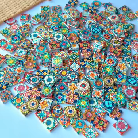 150/300g DIY Mosaic Glass Decorative Pieces Per Pack, Suitable for Living Rooms, Kitchens, Bathrooms