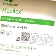 泡沫敷料傷口貼人工皮molnlycke mepilex soft silicone foam dressing 10*10cm 一片