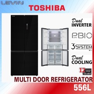 556L Toshiba 4 Doors Fridge Dual inverter  Peti Sejuk Refrigerator