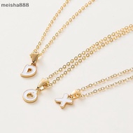meisha888 Fashion Personalized 26 Initials Charm Necklace For Women Men Premium Design Name Necklace