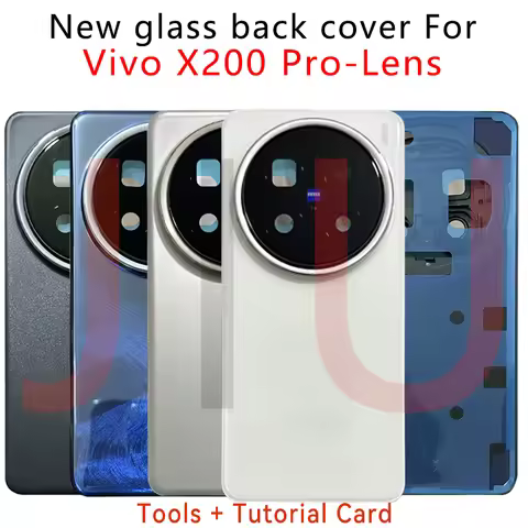 For Vivo X200 Pro Battery Cover Glass For X200 Pro V2413 Panel Rear Door Housing Case Phone Lid Shel