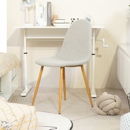 SB Design Square KONCEPT FURNITURE เก้าอี้ KC-PLAY รุ่น JERIC ขาเหล็กสีไม้ธรรมชาติ ผ้าเทา (45x52x88 