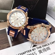 Guess Watch Couple inc box,Jam Tangan Berpasangan Jenama Guess, Jam Tangan Guess untuk Pasangan