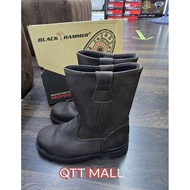 👢 BLACK HAMMER BH4666 9 inci  – SAFETY BOOTS ORIGINAL 👢