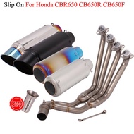Yoshimura Motorcycle Full Exhaust System Modified Front Middle Link Pipe Muffler Slip On For Honda CBR650R CBR650F CB650