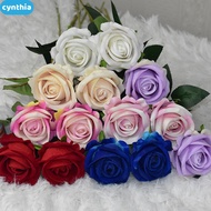 Premium quality artificial velvet pink roses, perfect for decoration. cyn