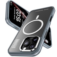 WSKEN Matte Magnetic Shockproof Case for iPhone 16/16 Plus/16 Pro/16 Pro Max - Premium Anti-Slip Sli