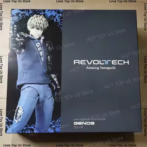 New Ko Genos Kaiyodo Revoltech Yamaguchi One Punch Man Anime Action Figures Joint Movable Model Stat
