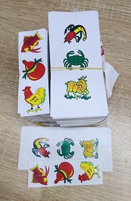 tem bầu cua dán hột giấy(dán 30 hột) ms4