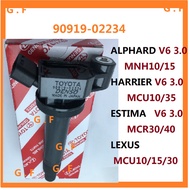 COD คอยล์จุดระเบิด สําหรับ TOYOTA 90919-02234 ALPHARD V6 3.0 MNH10 MNH15 HARRIER 3.0 V6 MCU10 MCU35 ESTIMA V6 3.0 MCR30 40 LEXUS MCU10 15 30