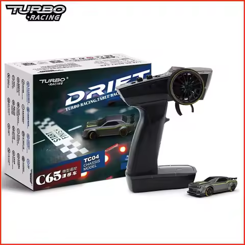 Turbo Racing C65 1:76 Full Proportional Drift RC Car With Gyro P21 2.4Ghz 4Ch RC Desktop RTR Car For
