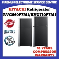 Hitachi 565L / 601L 2-Door Inverter Refrigerator Dual Fan Cooling R-VG660P7M-1 / R-VG710P7M-1 Powerf