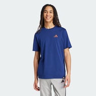 adidas ไลฟ์สไตล์ เสื้อยืดพิมพ์ลาย Doodle Hunt Hike ผู้ชาย สีน้ำเงิน KA7137