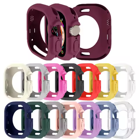 TPU soft case compatible with Apple Watch 987654 Se Apple Watch Series 40mm 44mm 41mm 45mm 49mm Ultr