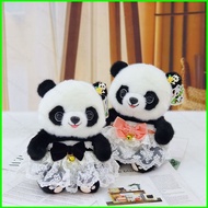 GC Panda Plush Dolls Floral dress and sweatshirt style Stuffed Toys Pillow Cushion For Kids Collecti