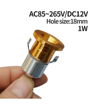 ไฟสปอร์ตไลท์ LED12V ขนาดเล็ก220V โคมเพดานไลท์1W เหมาะสำหรับตู้โชว์งานปาร์ตี้ KTV DJ แหล่งไฟจุด DIY