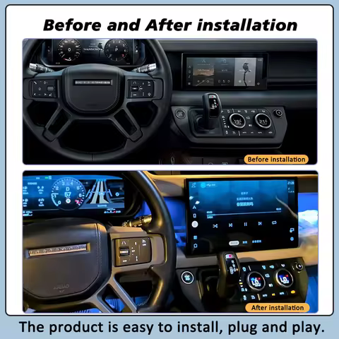 13.1" Curved HD Touchscreen Upgrade for Land Rover Defender 90/110/130 L663 2020-2024 Plug & Play In
