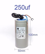 CD60 100UF 150UF 200UF 250UF 300UF 350UF 400UF 450UF 500UF 450VAC 50/60HZ MOTOR START RUN CAPACITOR