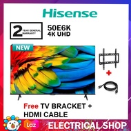 Hisense 50" 4K 50A6500N UHD TV A6500N Series Google TV Television / 50E6K E6K Vidaa Smart 4k (FREE H