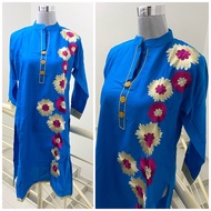 Women Blue Kurtis Indian Ethnic Wear