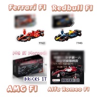 Lepin Redbull F1 Ferrari F1 Alfa Romeo F1 AMG F1 Building Block Car Toy Set