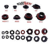 BLACKFUNNY 2Pcs Car LED Headlight Light Lamp Bulb Adapter Holder Base Sockets Retainer For H1 H3 H4 